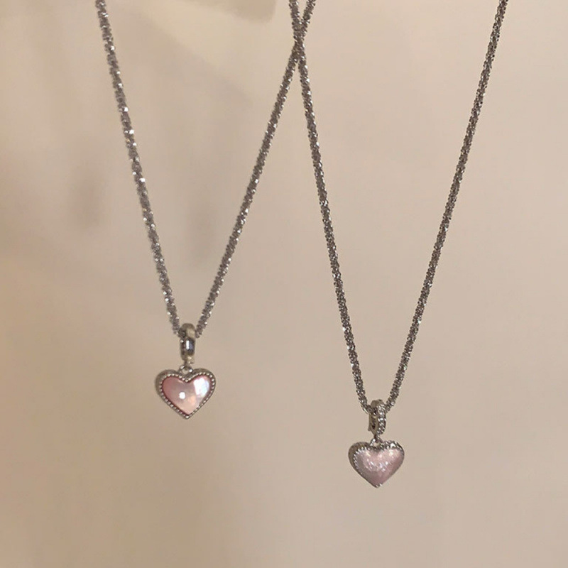 Минималистичное универсальное ожерелье с сердечком, легкая роскошь, модное колье для повседневной носки