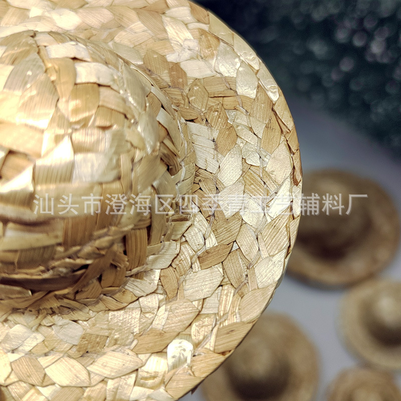 Squirtle Hand-Woven Wheat Straw Hat Mini Pet Little Yellow Duck DIY Doll Hat Self-Deprecating Bear