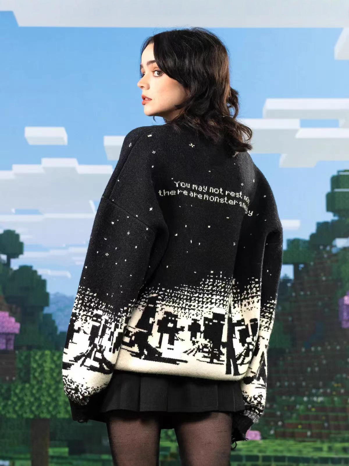 American Trendy Brand Cross-Border Fashion Men's and Women's Retro Ripped Raw Edge Casual Loose Long-Sleeved Sweater