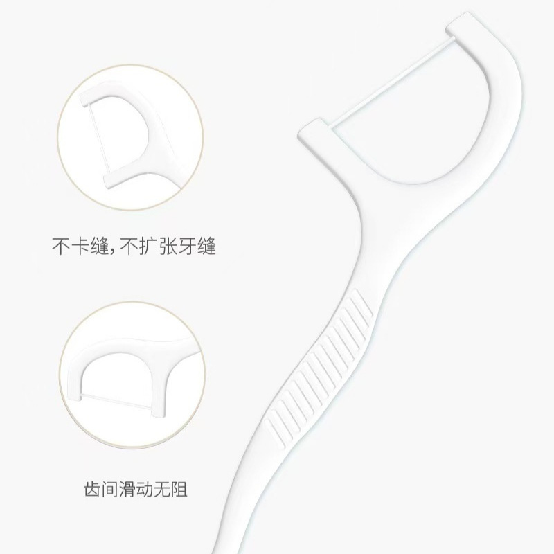 Ultra-Fine Dental Floss Sticks 50 Pieces Boxed Wholesale Disposable Dental Floss Picks Individually Packaged Mint Flavored Dental Floss Custom Logo