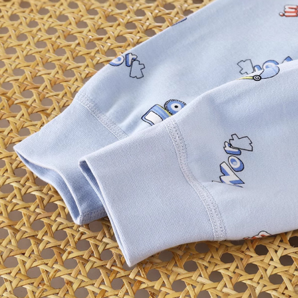 New Children's Pure Cotton Autumn Pants Spring and Autumn Seamless Combed Cotton Pajama Pants Boys and Girls Long Pants Home Pants Children's Pants