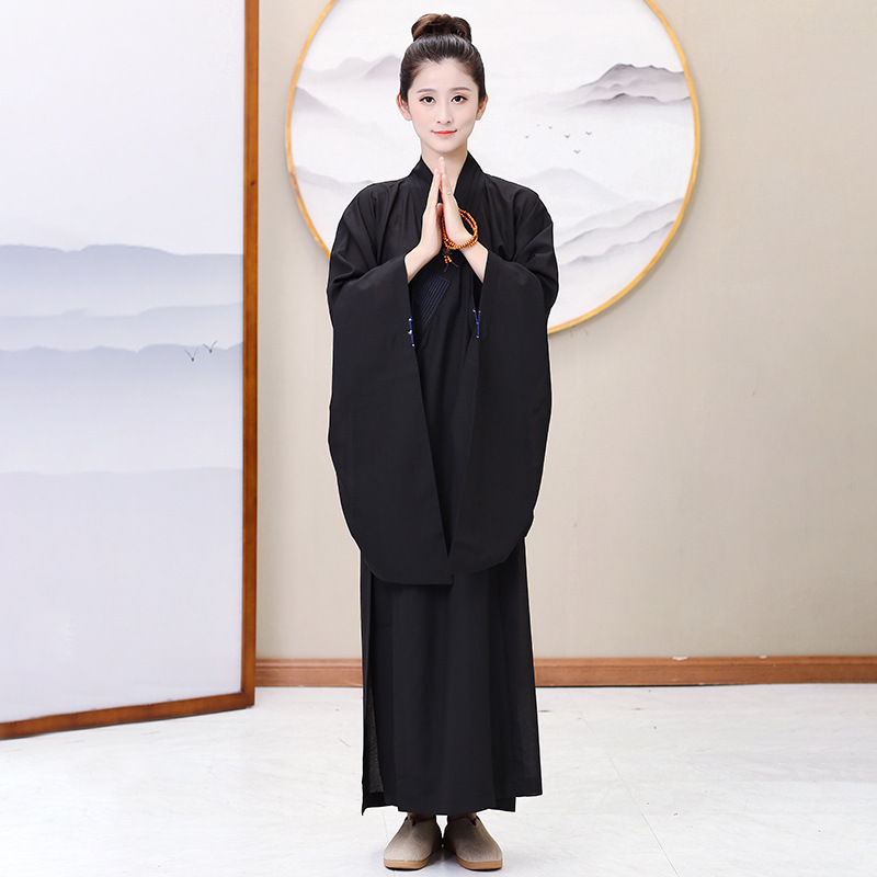 Haiqing Jushi Clothing Female Taiwan Mahaiqing Yellow Black Brown Meditation Monk Clothing Male Opaque Not Easy to Wrinkle and Sag Good