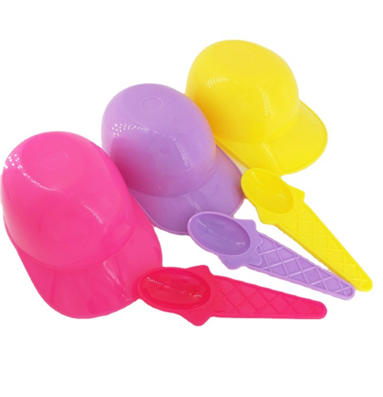 New Baseball Hat Bowl Ice Cream Bowl Creative Kidsren's Tableware Candy Color Ice Cream Bowl Beauty Stick Alliance Style