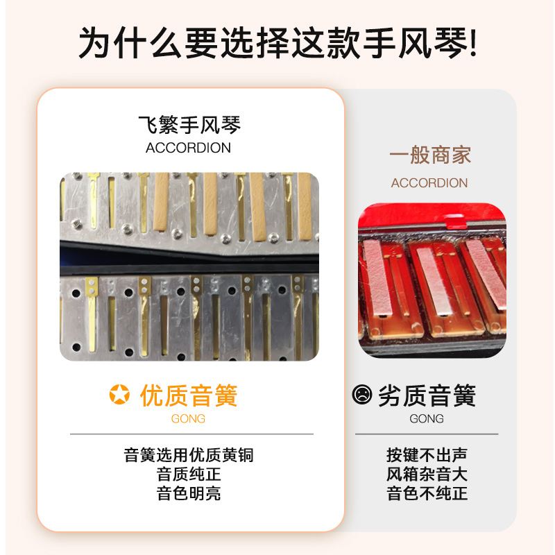 Manufacturer Wholesale 7-Key 2-Bass Accordion Black Model Student Children Beginner Musical Instrument Birthday Gift Portable Piano