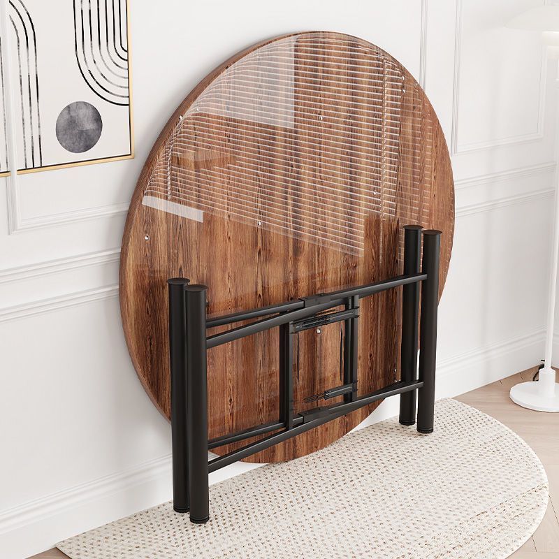 Solid Wood Foldableing Dining Table for 10 and 15 People, Large Round Table with Turntable for Home Restaurant, Canteen Restaurant Round Table Top