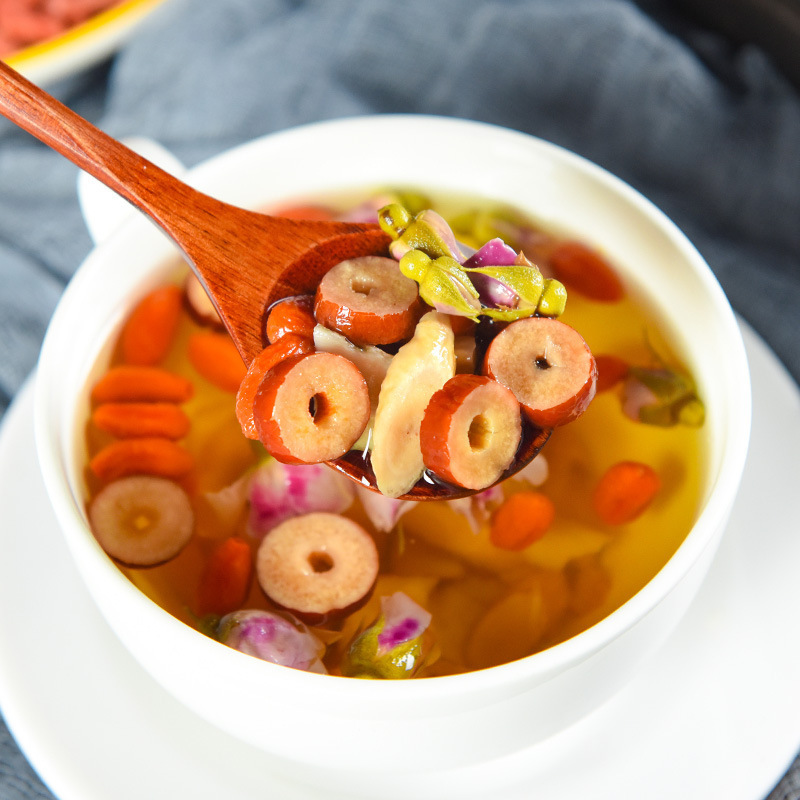 Astragalus, Angelica, Wolfberry, Codonopsis, Red Dates, Wolfberry, Rose Tea, Qi and Blood for Men and Women, Individually Packaged Healthy Scented Tea