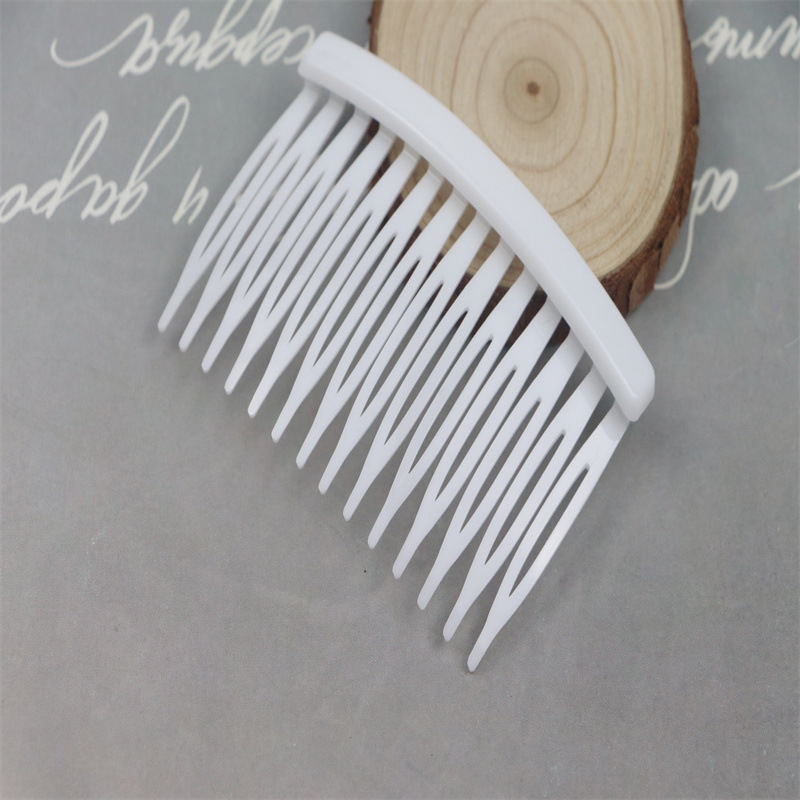 14-Tooth Hair Comb Insert Comb Jewelry Accessories Handmade Kidsren's Hair Accessories DIY Material Plastic Hair Tool Streamer Hairpin