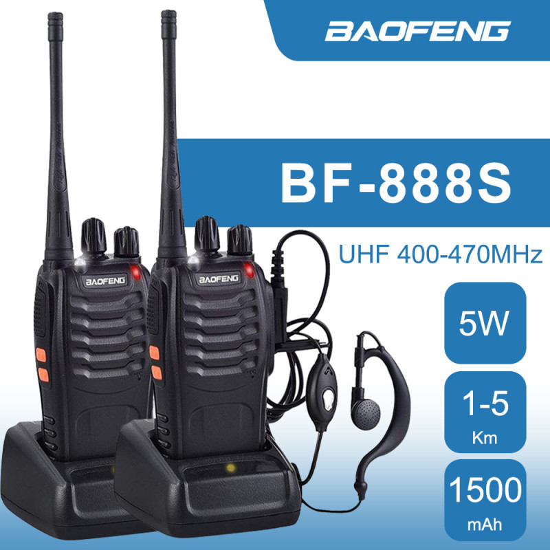 Радиостанция Baofeng BF-888s, очень высокая частота 400-470 МГц, экспортная двухсторонняя радиостанция Baofeng 888S