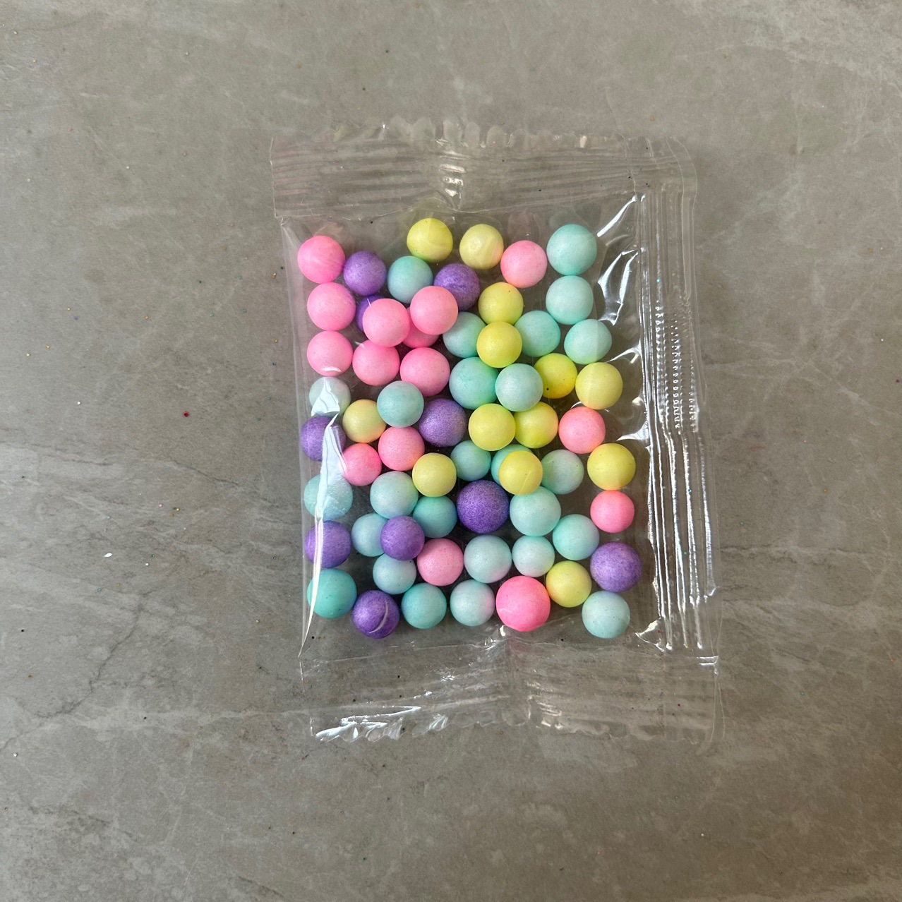 Small Bag of Foam Large Particles Macaron Colorful Foam Ball DIY Colorful Slime Guka Making Accessories Colorfulful Balls