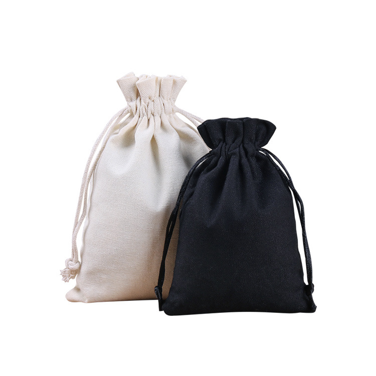 New Canvas Drawstring Flap Pocket Pants, Jewelry Packaging Bag, Sachet Empty Bag, Cultural Toy Cloth Bag, Cotton and Linen Drawstring Flap Pocket Pants Wholesale