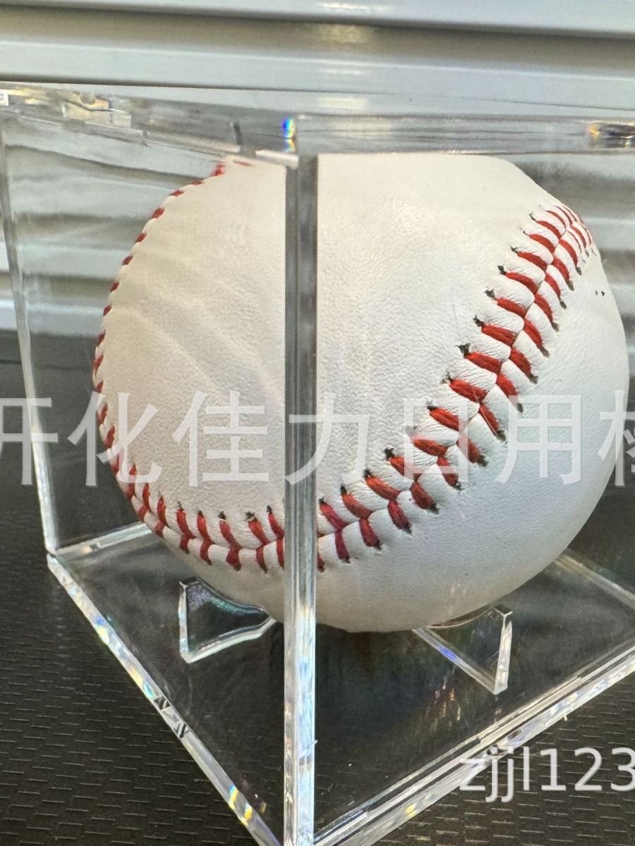 Baseball box transparent pvc plastic material similar to acrylic removable repeated use packaging exquisite high