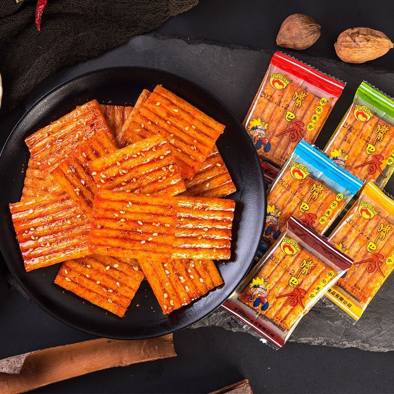 Spicy bar net red spicy snacks gift bag big knife meat gluten students casual snacks childhood nostalgic factory wholesale