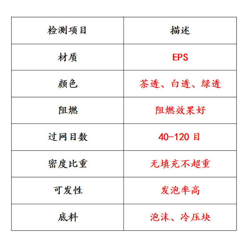 High-Quality Recycled Eps Transparent Foam Material, Large White Material, Transparent Benzene Foam, Thermal Insulation and Insulation Recycled Particle