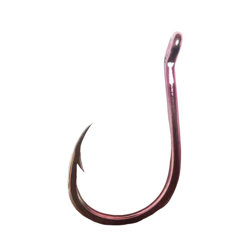 Finished Light Purple Flat Tooth Tube with Triangular Tooth for Sea Fishing Hooks, Bulk Fish Hooks, Factory Ready Stock Clearance