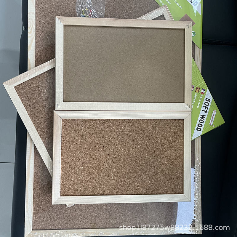 Cork Board Photo Wall modern simple single-sided hanging message board Cork decorative background display factory direct sales