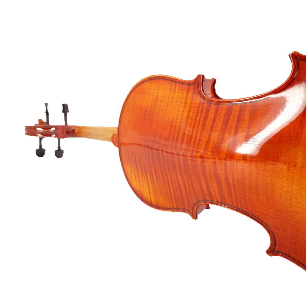 High-End Violin 4/4 Tiger Pattern Box Violin for Adults and Kidsren Entry-Level Student Grade Examination Violin Push