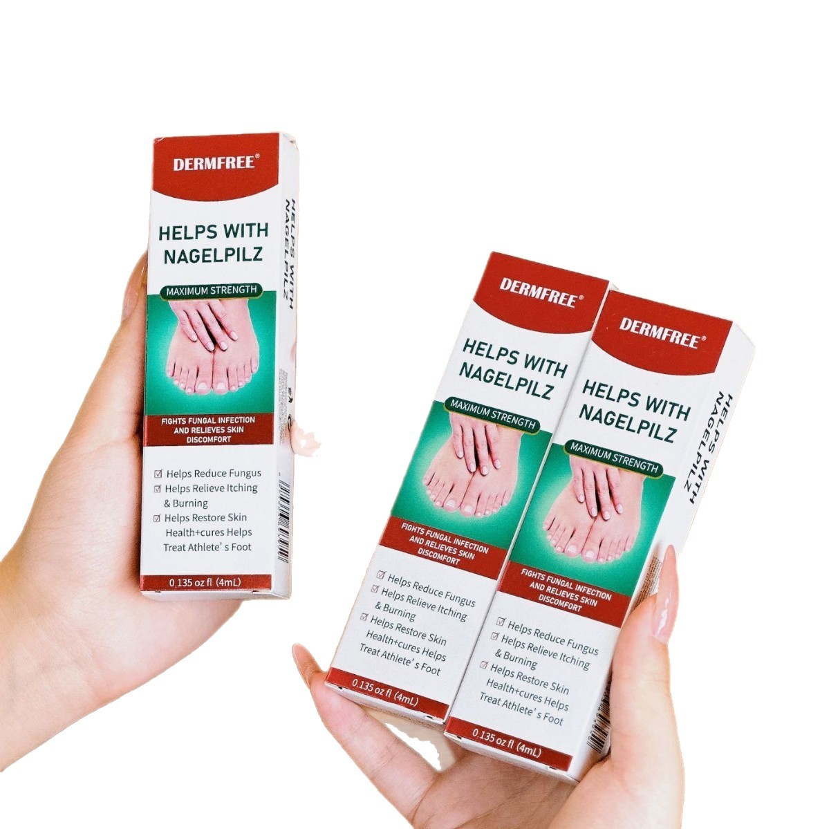 Dermfree Onychomycosis Liquid Pen Bottom Rotating Liquid Brush Design Portable Design Ready for Wholesale Delivery