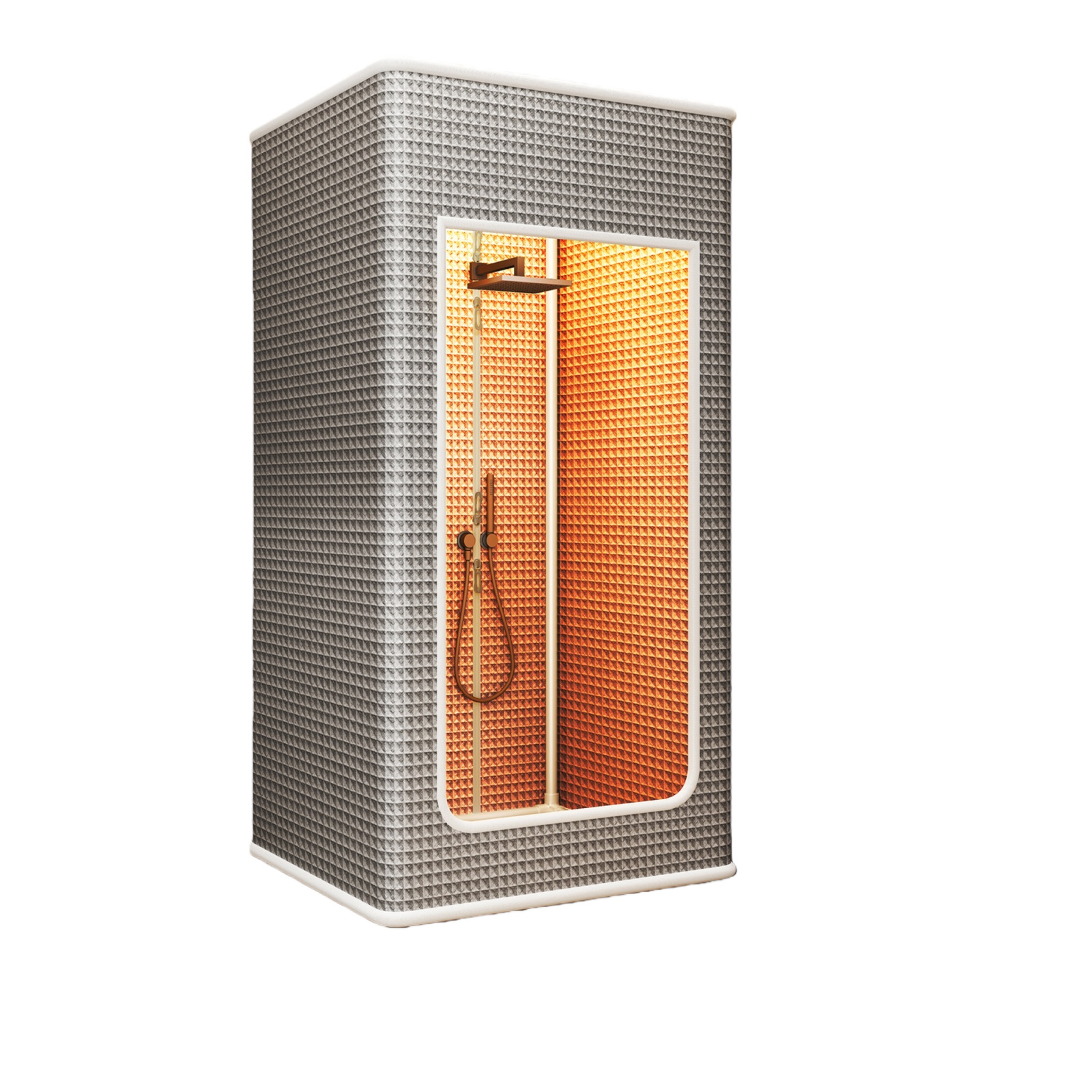 New Square Shower Curtain Winter Warm Bath Cover Bathroom Shower Tent Bathroom Waterproof Curtain Quilted Thickened Bath Tent