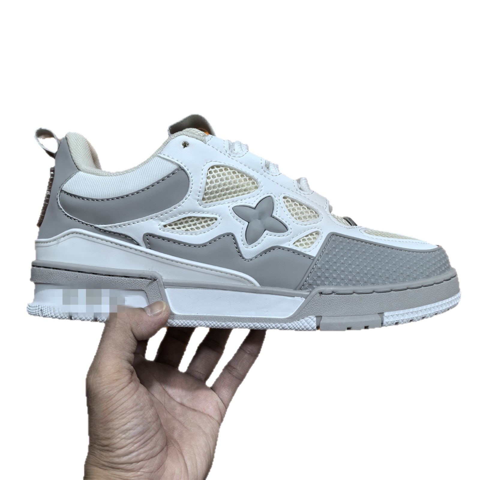 Putian High Version Fat Boy Shoes Lujia Trainer Couple Style Embossed Thick-Soled Sports Sneakers Bread Shoes