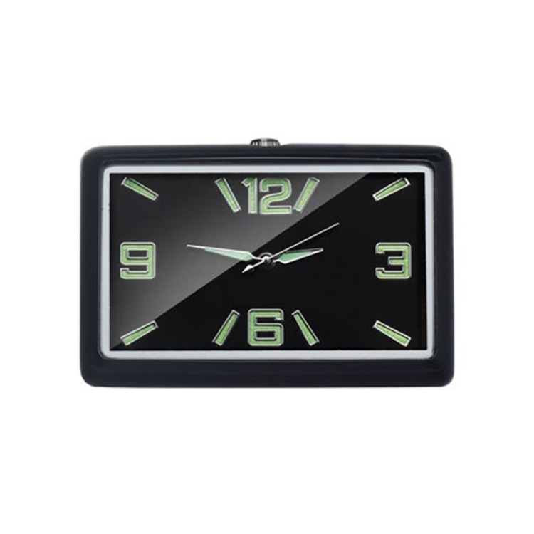 Wholesale Spot Car Clock Luminous Car Clock Car Air Conditioning Outlet Square Car Electronic Quartz Watch