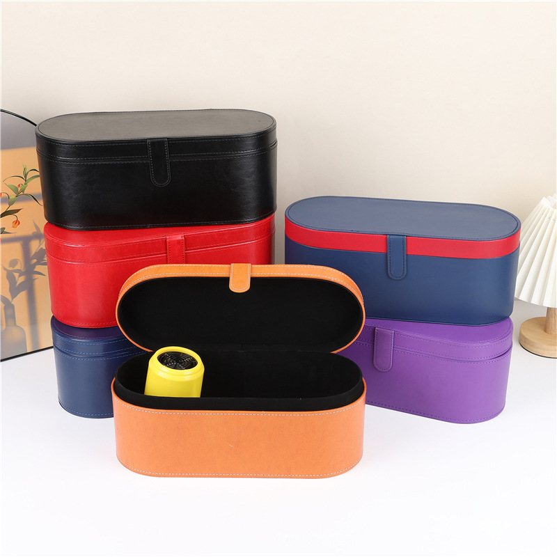 Hair Dryer Leather Box Packaging Box Customized Dyson Original Classy Gift Box Curling Iron Set Hair Dryer Cosmetics Bag