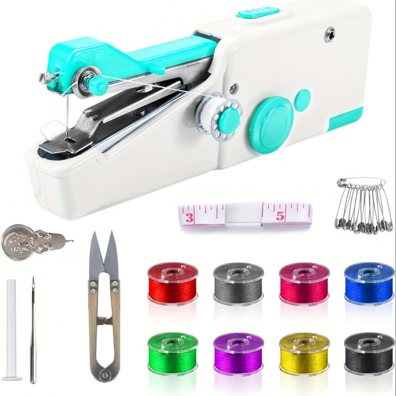 2026 New Cross-Border Dropshipping Portable Handheld Sewing Machine Suitable for Beginners--Simple and Easy to Use.