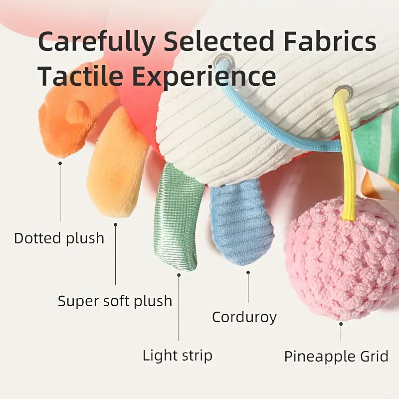 Cross-Border Crab Pull Rope Bed Bell Stroller Stroller Rattle Pendant Newborn Toy to Soothe the Baby