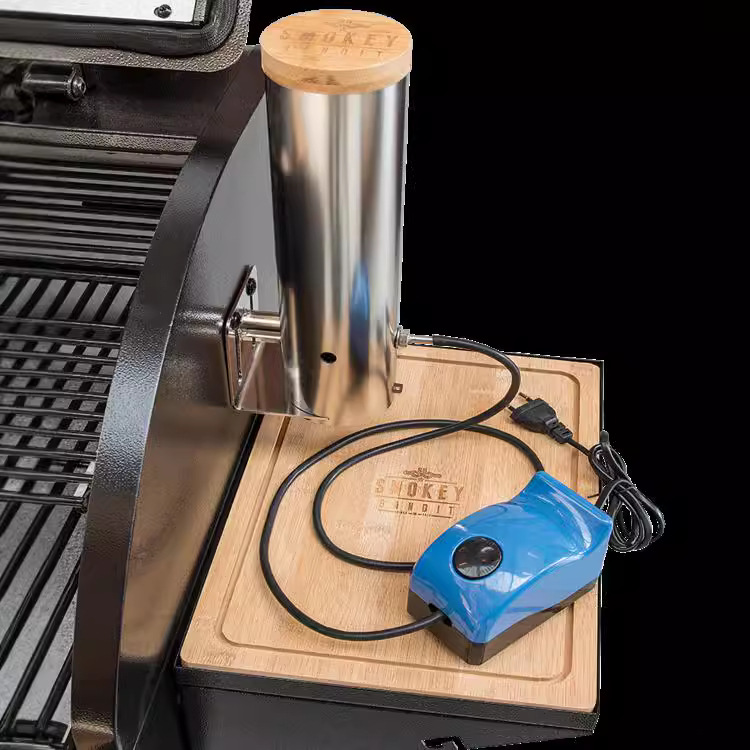 Sawdust particles stainless steel smoker barbecue oven bacon smoke gun large capacity smoker smoking gear adjustable