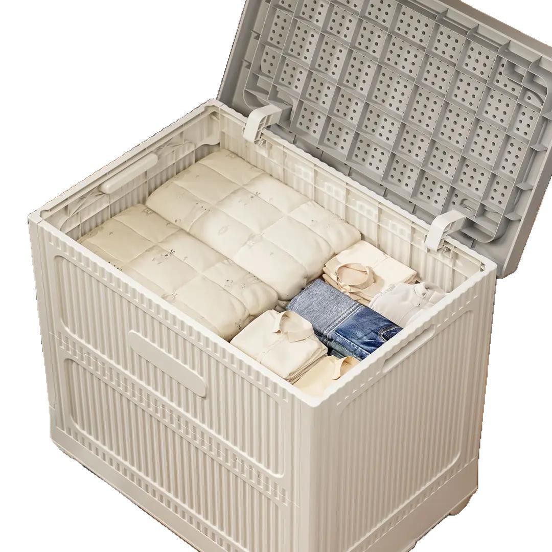 Folding Flip-Top Cabinet Household Storage Box Living Room Storage Box Bedroom Bedside Table Giant Storage Box Suitcase