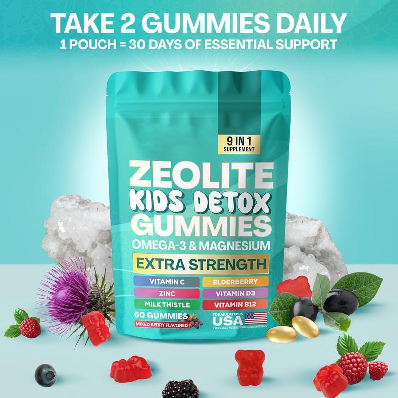 Amazon Tk Foreign Trade Cross-Border New Product Zeolite Kids Detox Gummies Kidsren's Zeolite Gummies