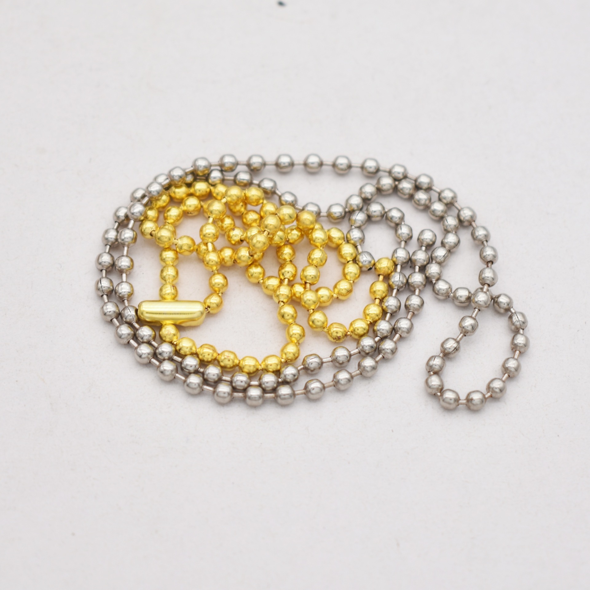 DIY handmade jewelry accessories wholesale in stock 2.4mm candy color tag bead chain paint color goo card chain