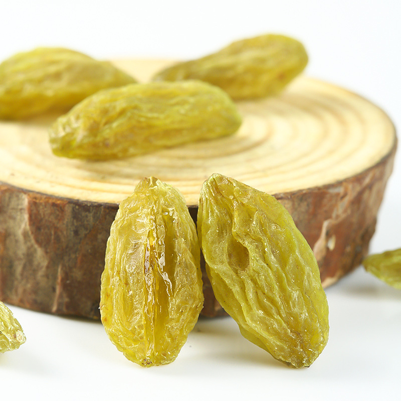 Xinjiang non-nuclear White green raisin 500g bag medium fruit Turpan seedless green dry bulk/bag wholesale