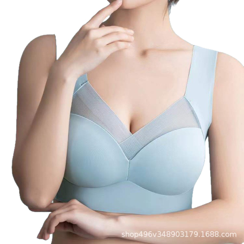 Shasha Cross-border One-piece Fixed Latex Cup Seamless Ice Silk Thin Beautiful Back-wrapped Breast-free Rings Sports Tube