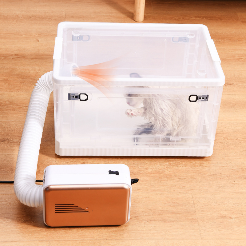 Pet Drying Box Cat Noise Reduction Pulley Transparent Drying Box Household Dog Pet Bath Dryer Box