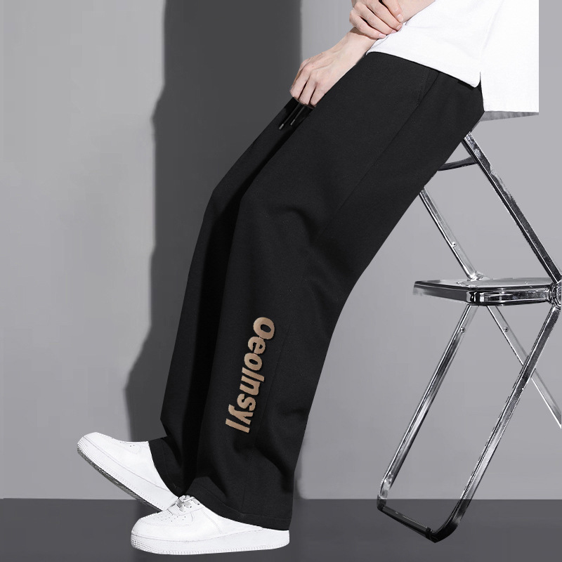 Z9205M-Z9205B plus fat long version of boys tall 190cm sports men's pants straight tube super long size pants