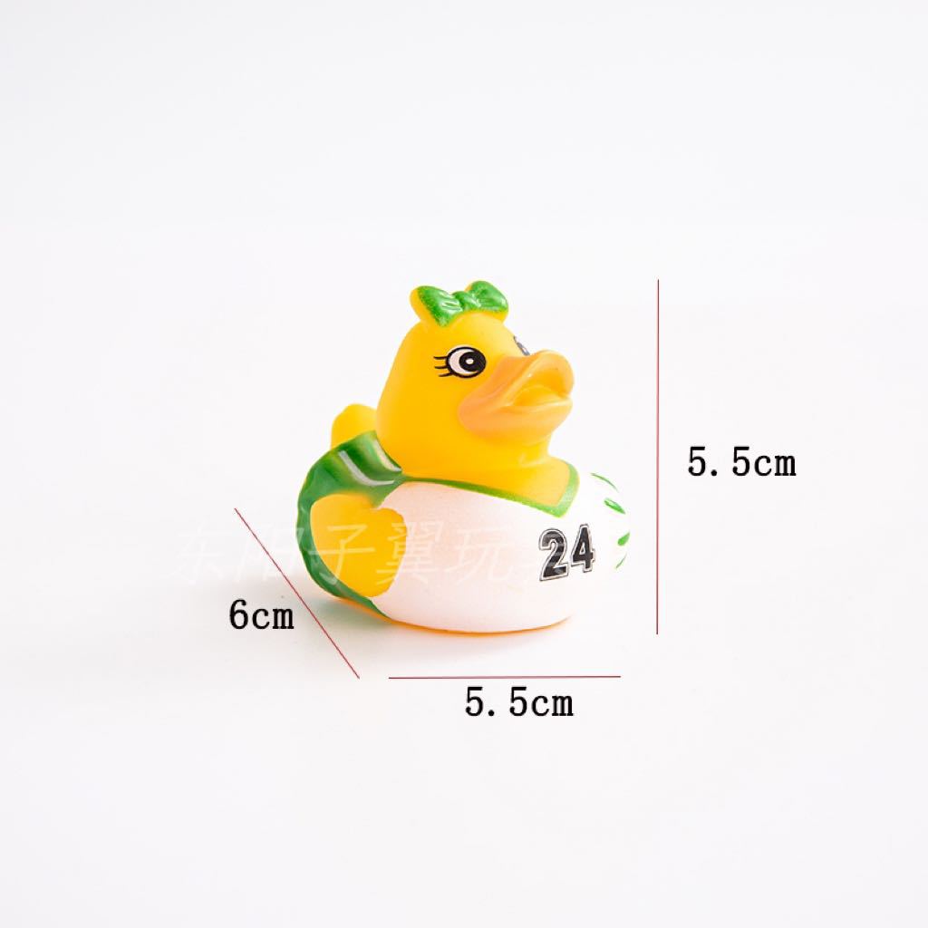 Amazon's Hot-Selling 50 Mixed Vinyl Little Yellow Duck Squeaking Safe Non-Toxic Water Toy Bath Toy Duck