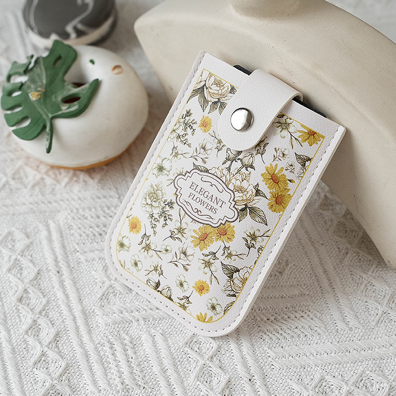 French Oil Painting Art Advanced Pull-out Bag Multi-card Case Card Bag Protection ID Card Bank Card Storage