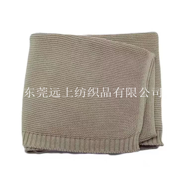 Cross-Border Stroller Blanket, Knitted Cotton Nap Blanket, Sofa Blanket, Soft, Skin-Friendly and Warm Item