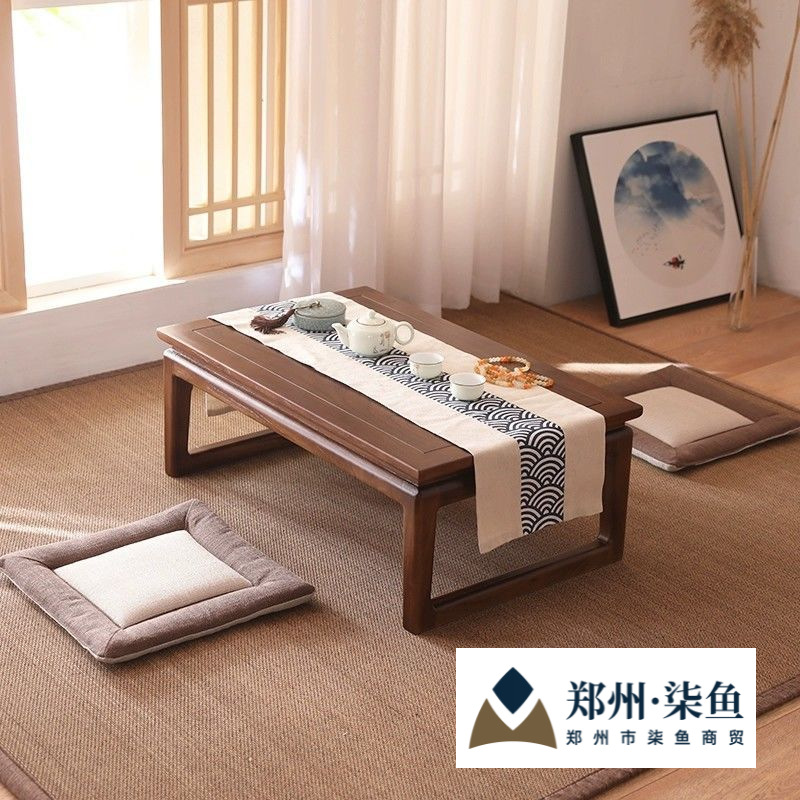 Кофейный столик из массива старого ясеня, китайский стол для подоконника, низкий стол для пола, стол для балкона, маленький кофейный столик, стол для китайского кабинета