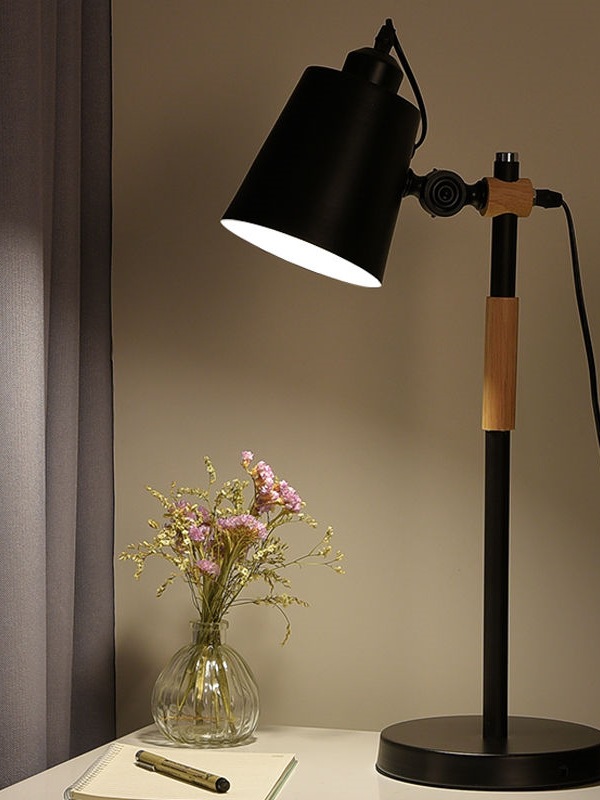 Настольная лампа для защиты глаз, простая современная настольная лампа, подключаемая нордическая лампа для спальни