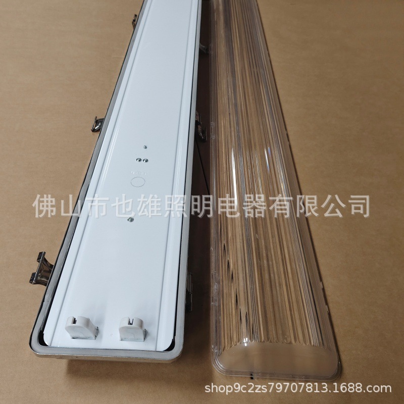 Factory Direct Sales T8 Stainless Steel Three-Proof Lamp Tunnel Subway Section Shock-Proof and Pressure-Proof Stainless Steel Pc Cover Three-Proof Lamp