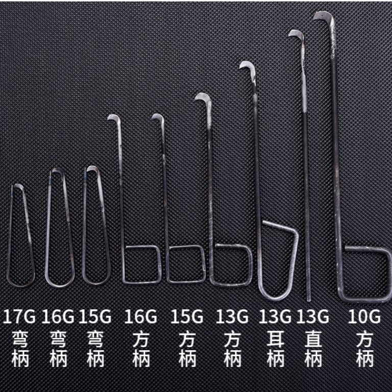 13# Ear Handle Knotter Knife Cutter Hook Knife 13 Ear Backhand Knotter Square Handle Ear Handle Curved Handle Straight Handle