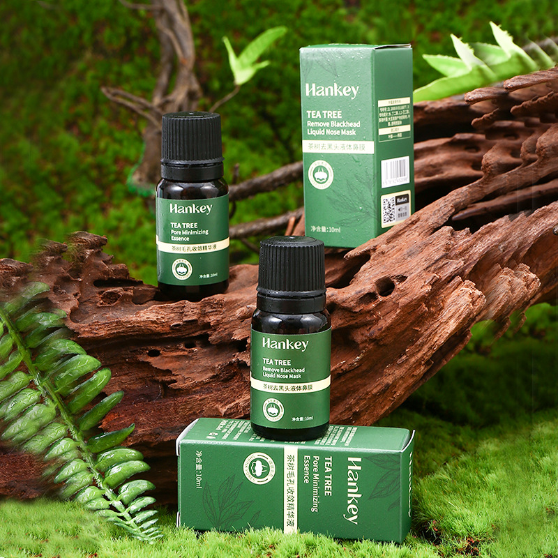 Han Ji Tea Tree Blackhead Remover Liquid Nasal Mask Exporting Liquid Pore Converging Essence Water Combination Blackhead Remover Care Set