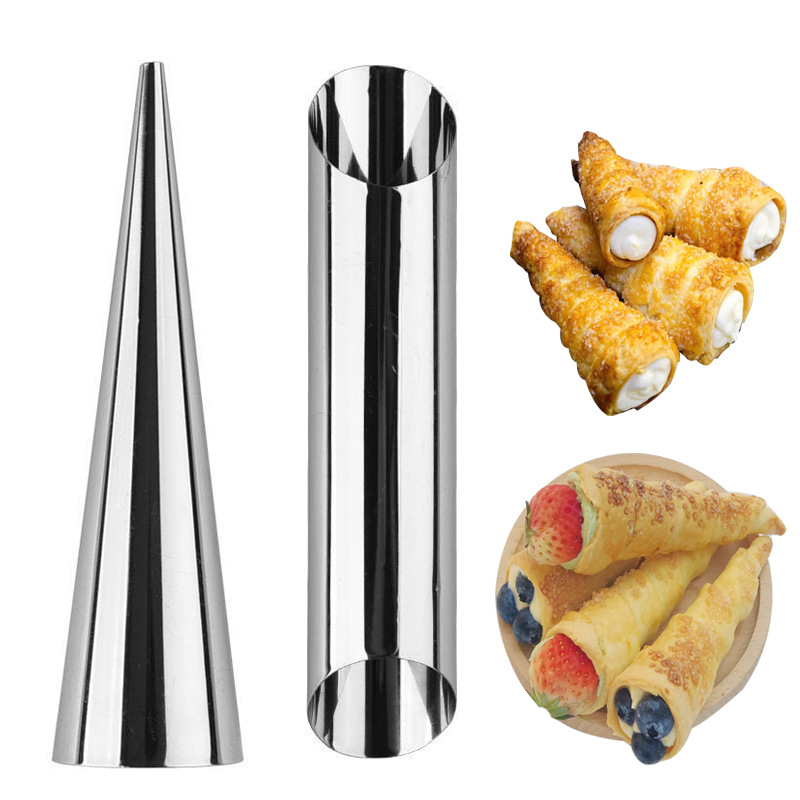 Форма для круассанов из нержавеющей стали, конусная, датская спиральная форма