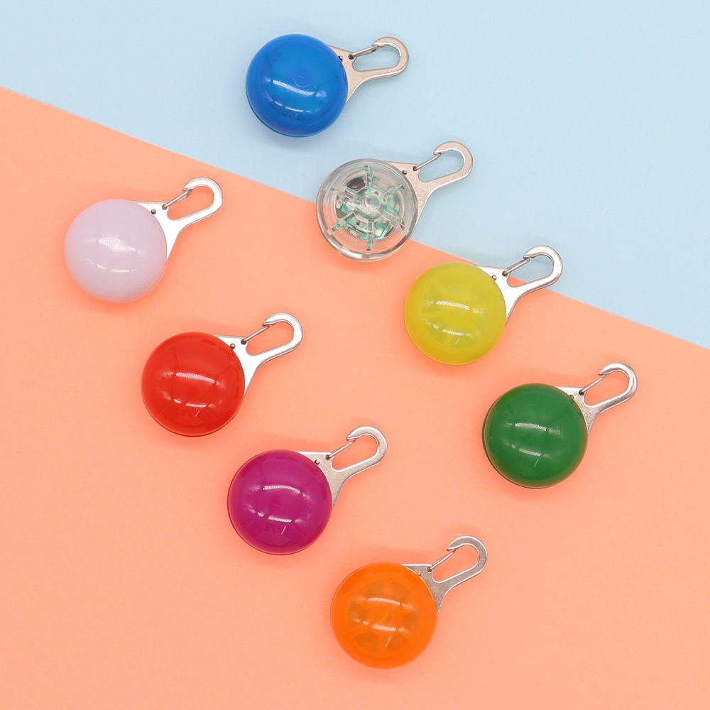TEMU Pet Luminous Pendant LED Dog Night Light Accessories Silicone Accessories Light Hanging Ornaments Anti-lost Dog Walking Light