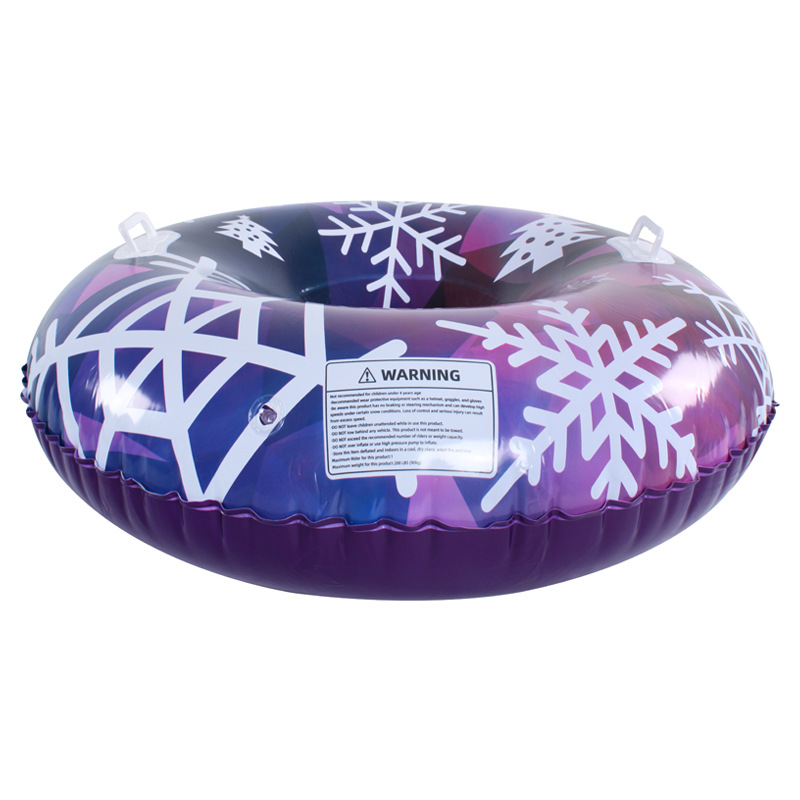 Adult Pvc Ski Tire Kidsren's Snowboard Inflatable Ski Circle Double Playing in the Snow Double Handle Snow Toy