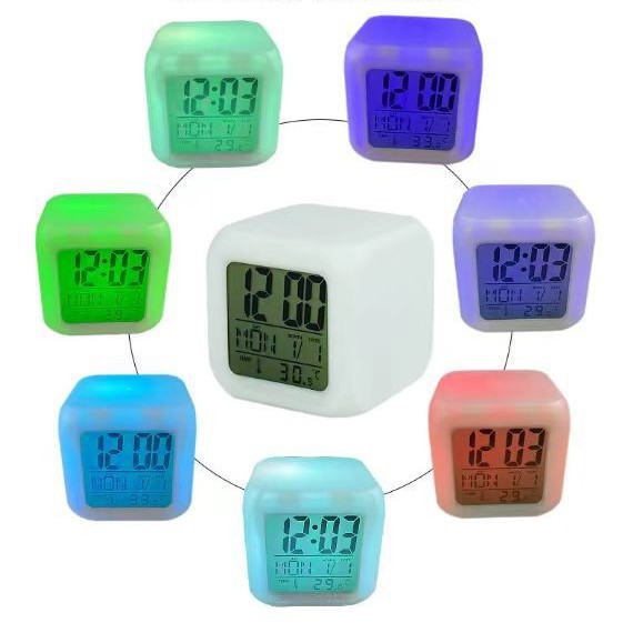 Cross-Border Anime Alarm Clock Student-Specific Alarm Clock Student with Voice Clock Cartoon Electronic Alarm Clock Silent Alarm Clock