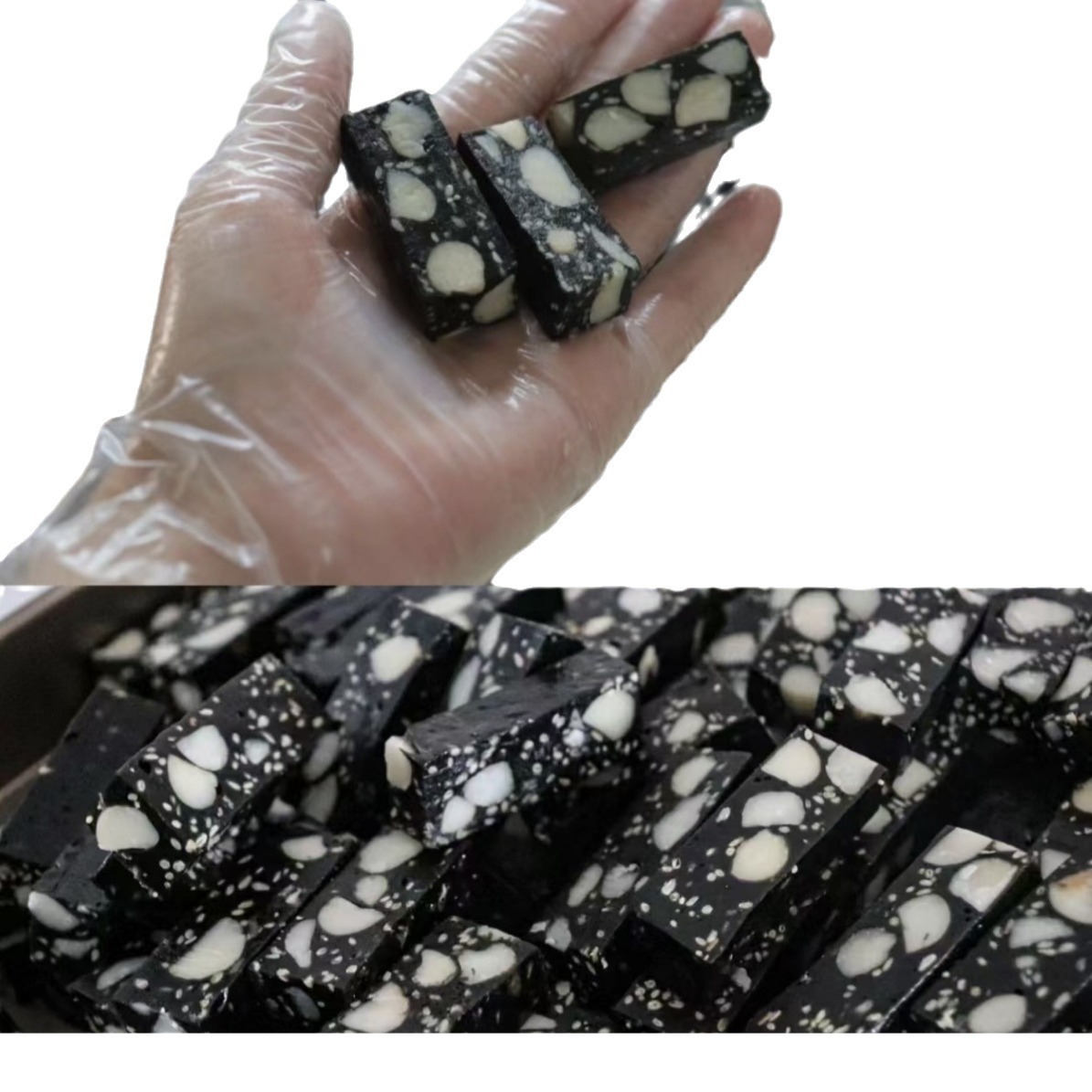 Black sesame raw milk soft cake raspberry toffee macadamia fruit passion fruit wedding candy wedding attraction factory direct sales