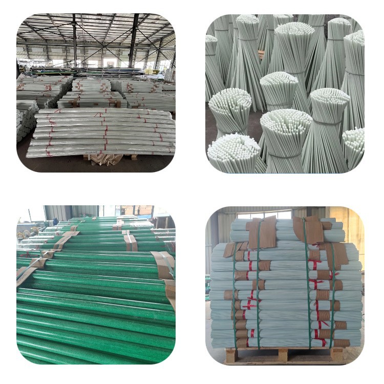 Customized Fiberglass Rod Solid Windmill Kite Crafts Support Rod Plastic Coated Fiberglass Fiber Bracket Rod