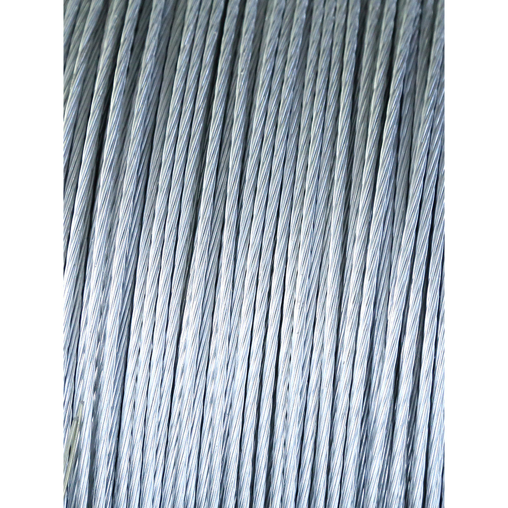 Hot-Dip Galvanized Steel Strand Hard Steel Wire Rope for Agricultural Kiwi Trellis Main Line Communication Power Diagonal Tension Line Load-Bearing Line Multi-Strand
